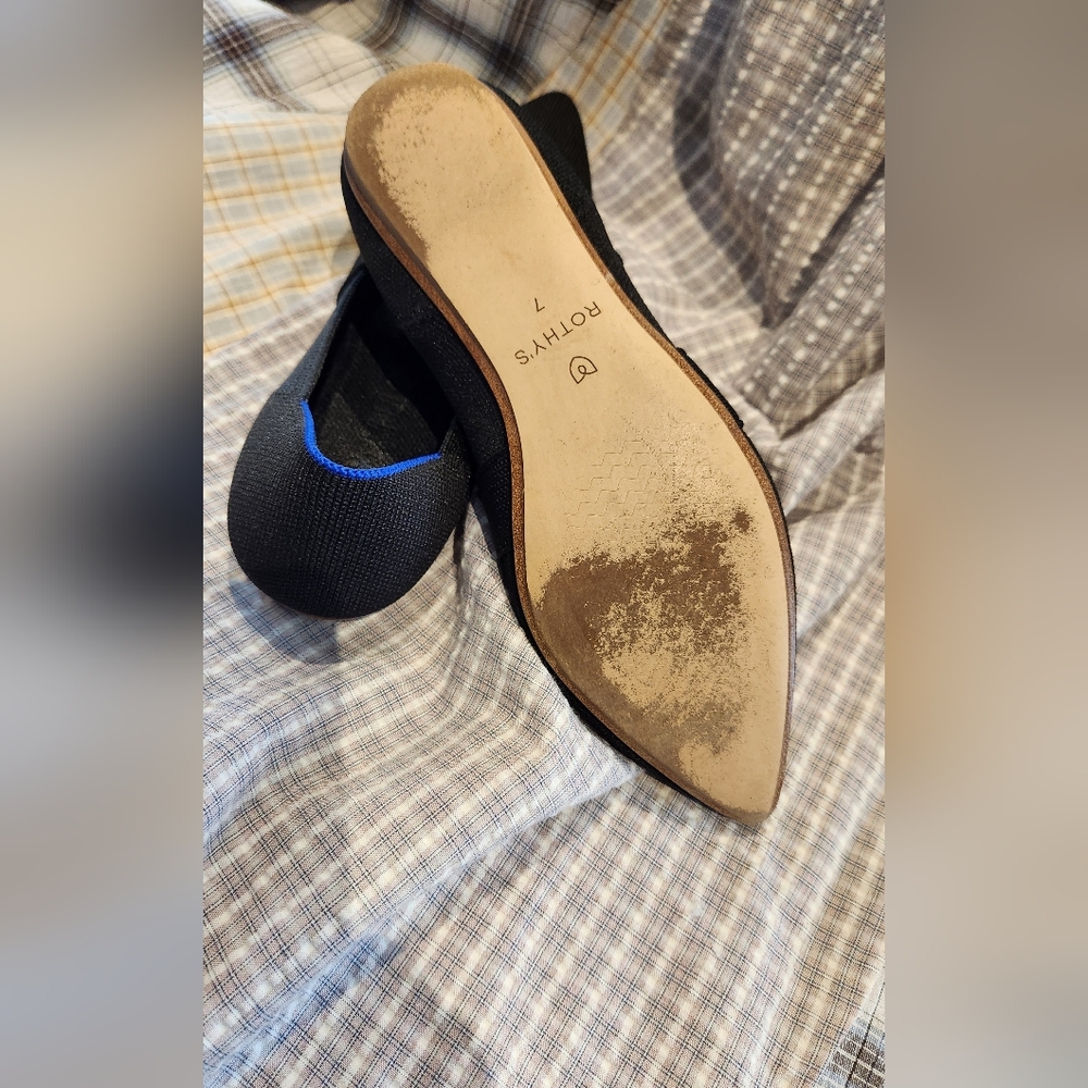 ROTHYS BLACK BOW TIE FLATS - Picture 7 of 7